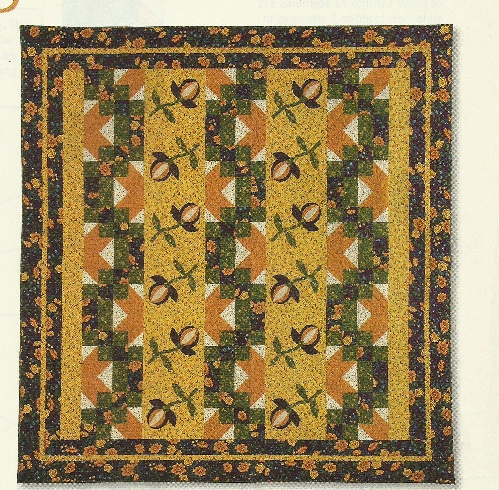 A0376 POMEGRANATES QUILT PATTERN/INSTRUCTIONS
