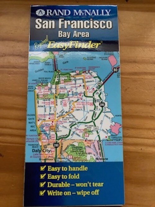 Rand Mcnally folding maps San Francisco