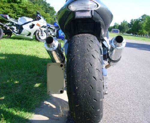 Side Flat License Plate Relocation Holder Bracket for Suzuki Hayabusa 1999-now