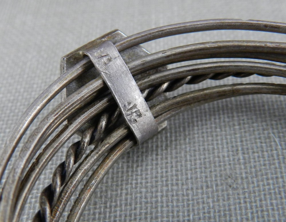 Asian Silver Multi Band Napkin Ring