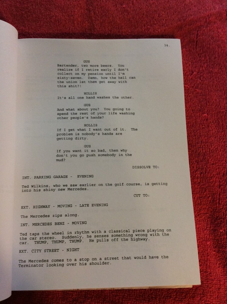 ORIGINAL SCRIPT COMPANY MAN ARNIE WESS DAVE DIGREGORIO