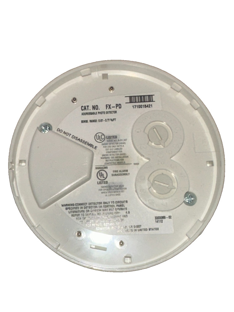 EDWARDS FX-PD ANALOG ADDRESSABLE PHOTO DETECTOR