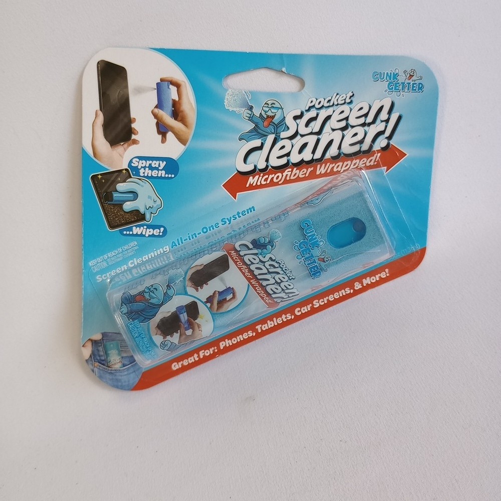 Pocket Screen Cleaner, Microfiber Wrapped, Spray, 11.3 ml