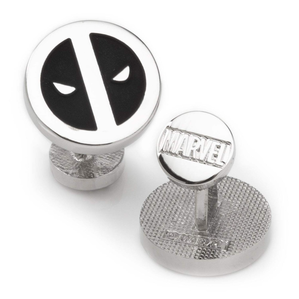 Marvel Deadpool Silver Mask Cufflinks