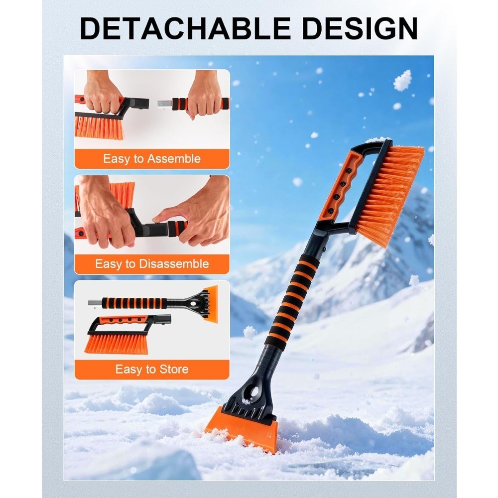 Multi-Functional Car and Ice Scraper, Winter Windshield Snow Removal