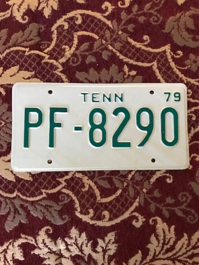 1979 Vintage Tennessee automobile License Plate New Never used.