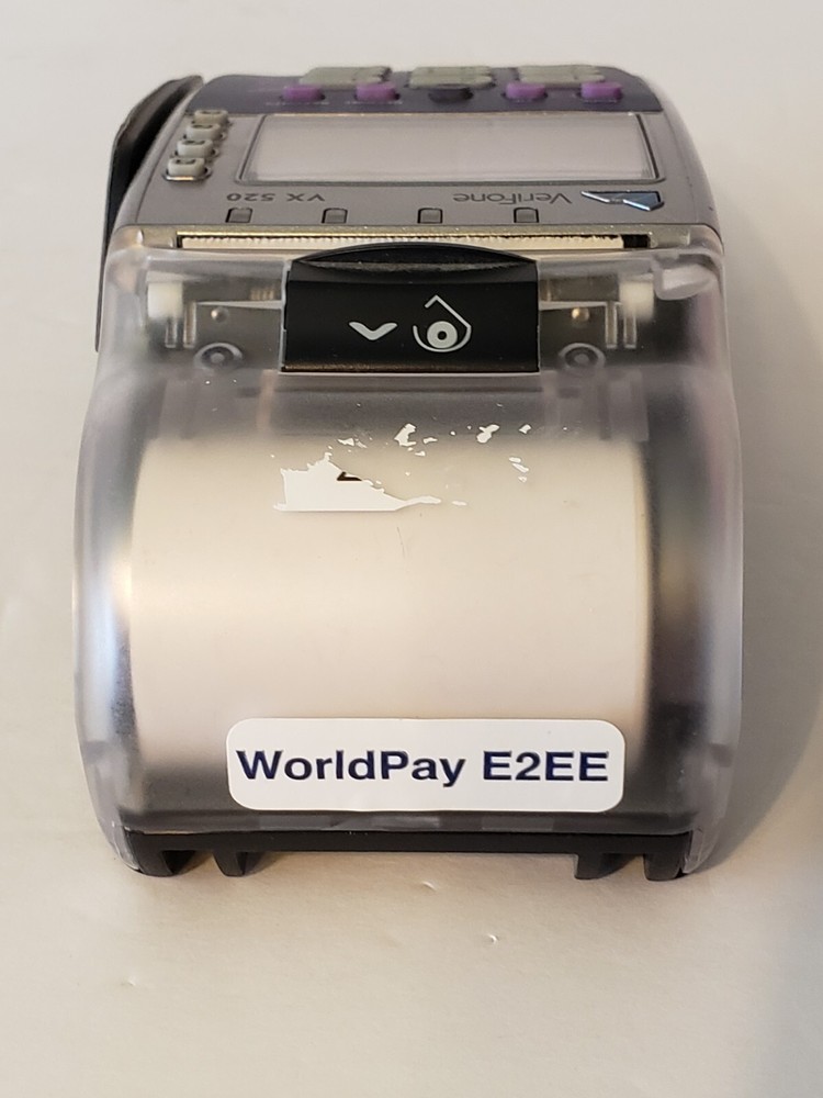 Verifone Credit Card Machine Terminal Reader Model VX520 Silver