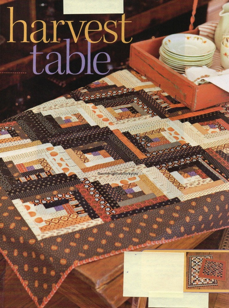Harvest Table Quilt Pattern Pieced BC