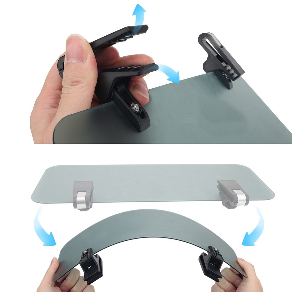 Universal Car Sun Visor Extender Anti-Glare Adjustable Sunshade Panel Day Night