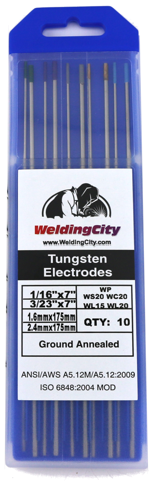 WeldingCity® TIG Welding Tungsten ASSORTED GN-VT-GY-AU-BU1/16"-3/32"