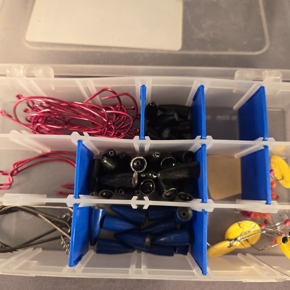 Flambeau Outdoors Tackle case with Hooks, Weights and Bobber Stops