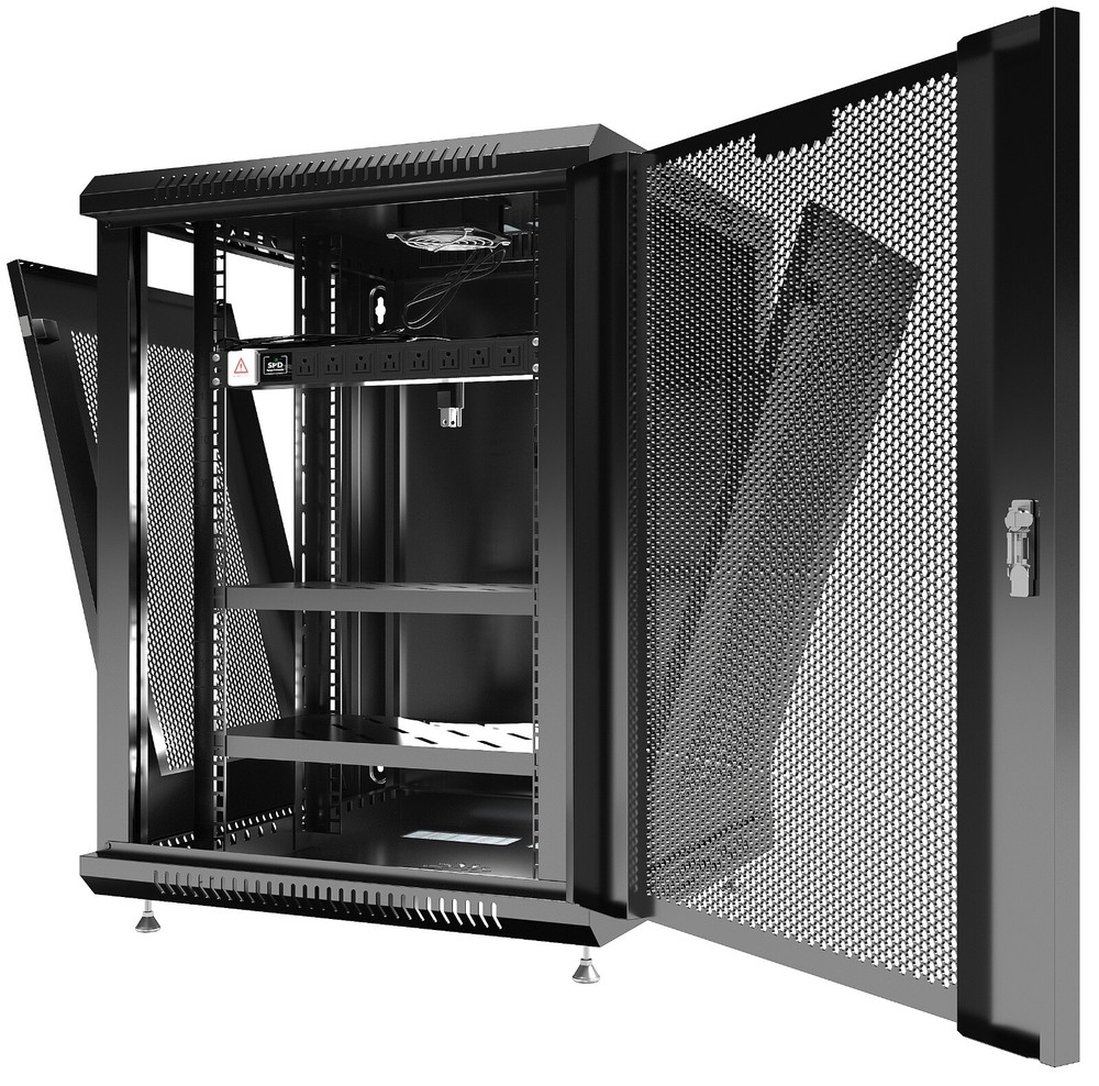 15U Sysracks Wall Mount IT Data Network Server Rack Cabinet Enclosure 24" Depth