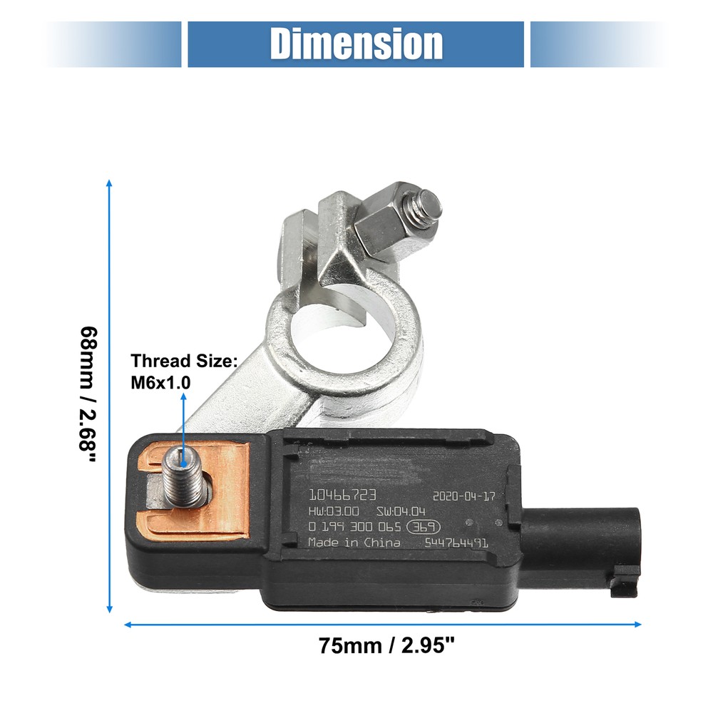 Battery Voltage Temperature Sensor Single Custom for Dodge Durango 2017-2019