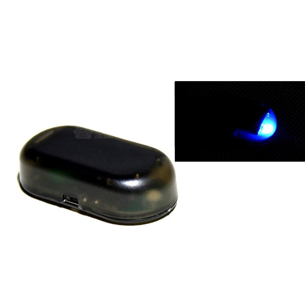 Fake Solar Auto Car Alarm Light Led Warn Security System Theft Flash Accessories