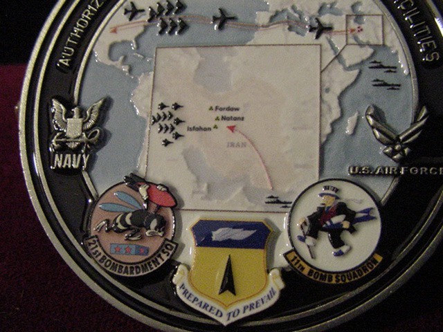 Official President Trump Challenge coin-Operation Midnight Hammer-Free Shipping