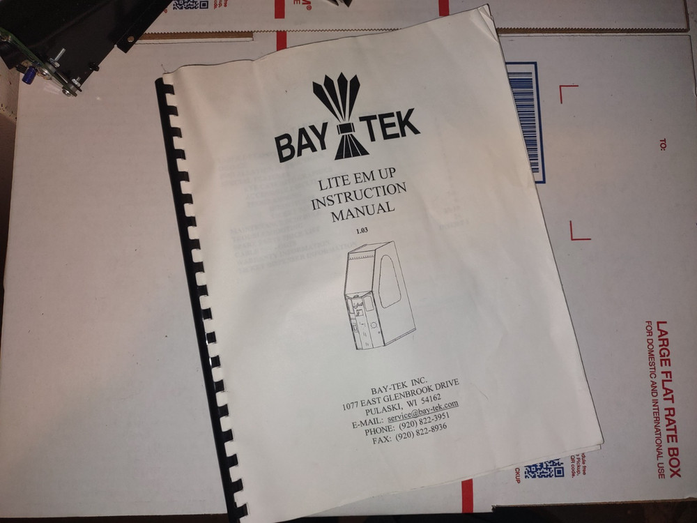 baytek lite em up arcade redemption manual #6868