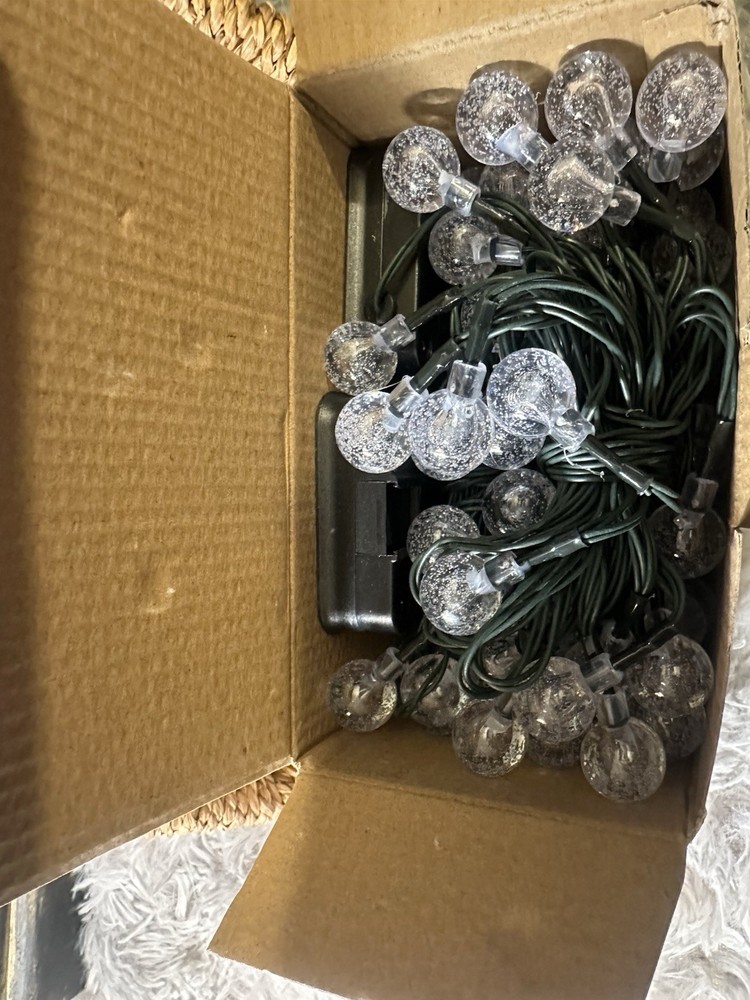 Solar Outdoor Decorative String Lights 2 pack LED Garden/Pathway Stake Lights