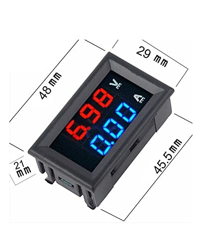 5PCS 0.28" Digital Volt Amp Voltmeter Ammeter Meter DC 100V 10A 3 Bits