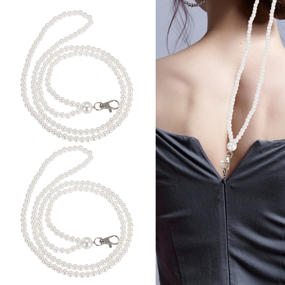 Zipper Helper Pull, 2 Pcs Zipper Puller with Rotating Clip, White