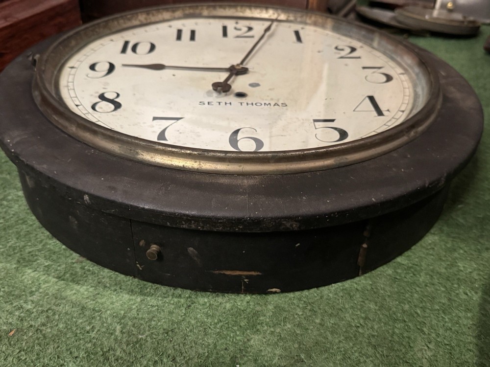 Large Antique Seth Thomas Office/Gallery Wall Clock
