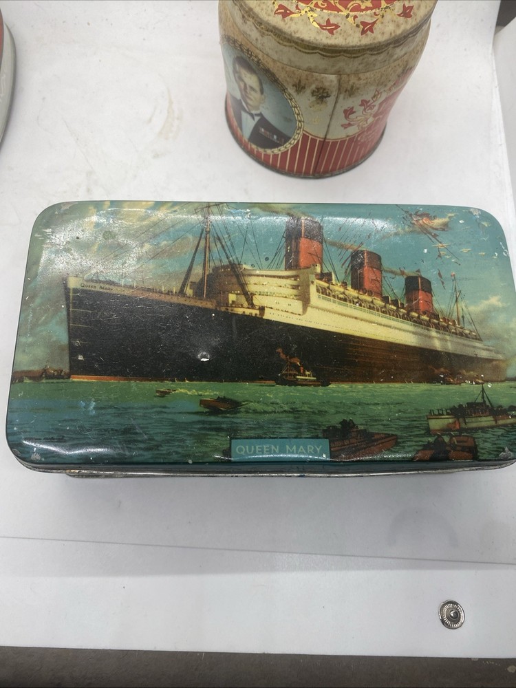 4 Genuine Antique Tins