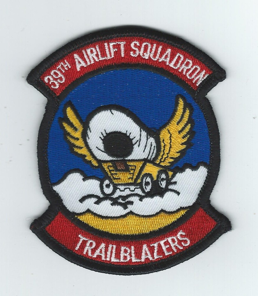 39th AIRLIFT SQUADRON "TRAILBLAZERS" patch