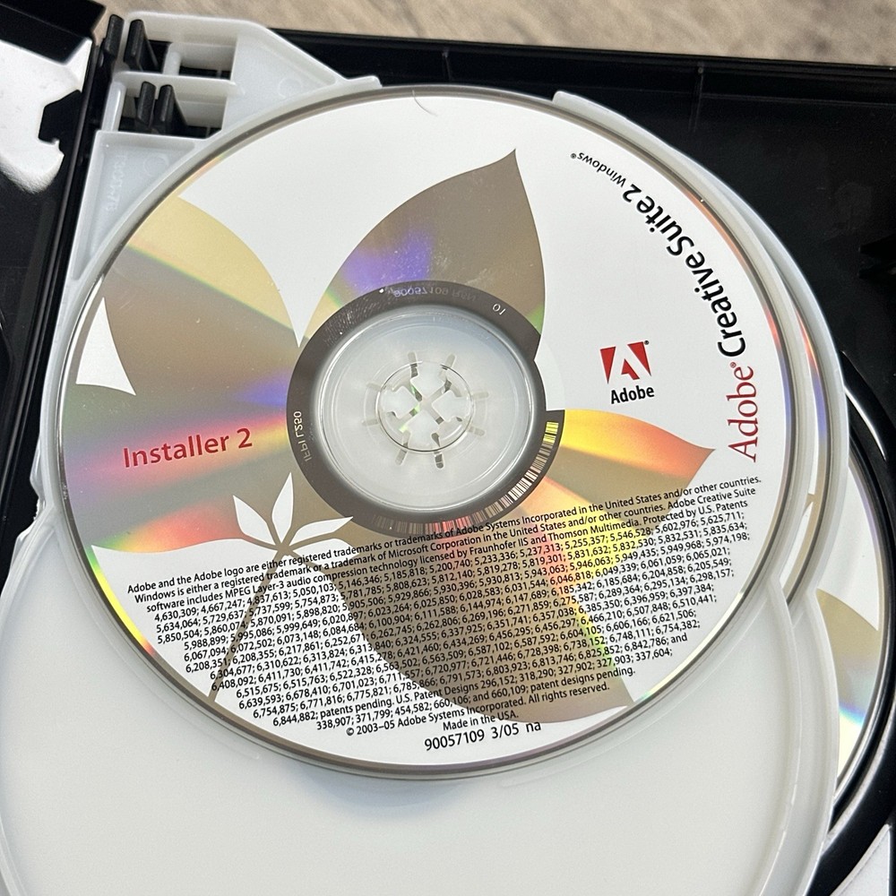 Adobe Creative Suite® 2 Premium Full Version For Windows 6 Discs Complete