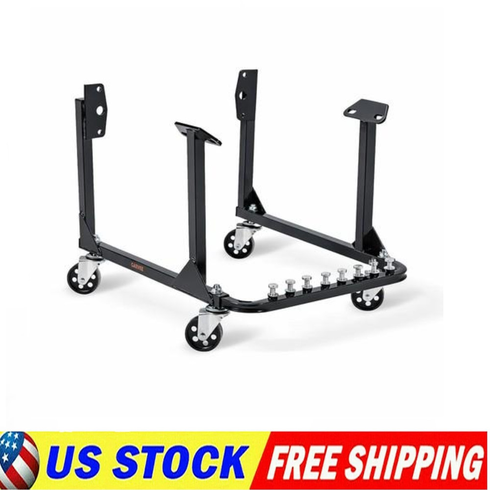 750lbs Engine Cradle with Wheels Rolling Engine Stand for Chevy Small Big Block