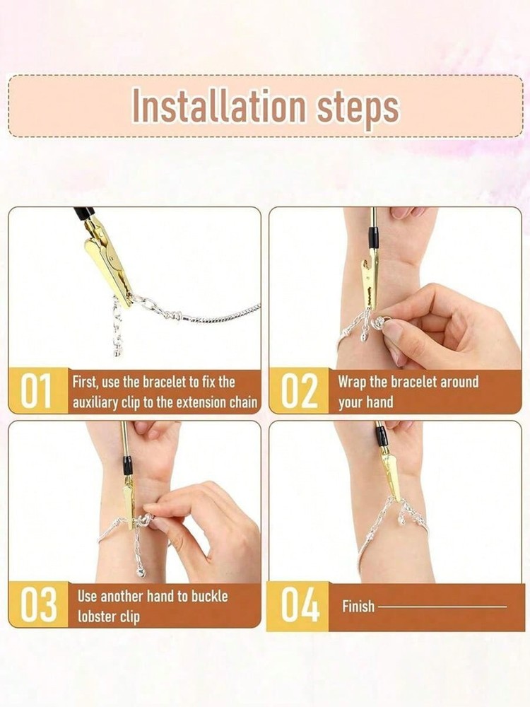 Bracelet wearing auxiliary tool, random color