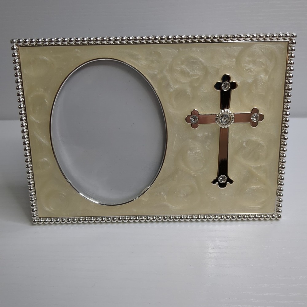 Baptism Communion Wedding Cross Picture Frame