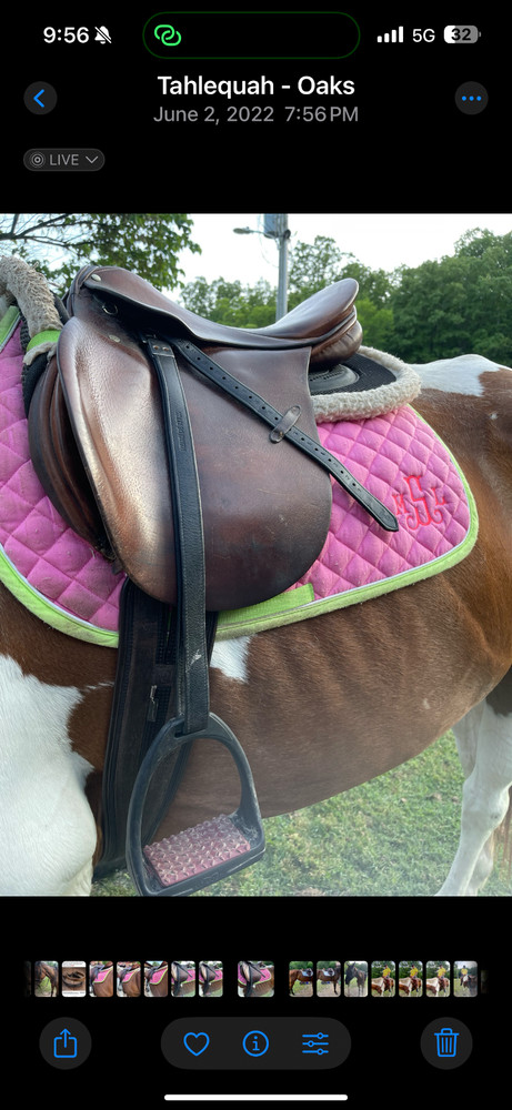 Stubben Roxanne Jumping saddle 17 " seat