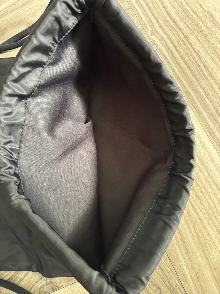 Alphalete Athletics Classic Drawstring Global Impact String Backpack Black