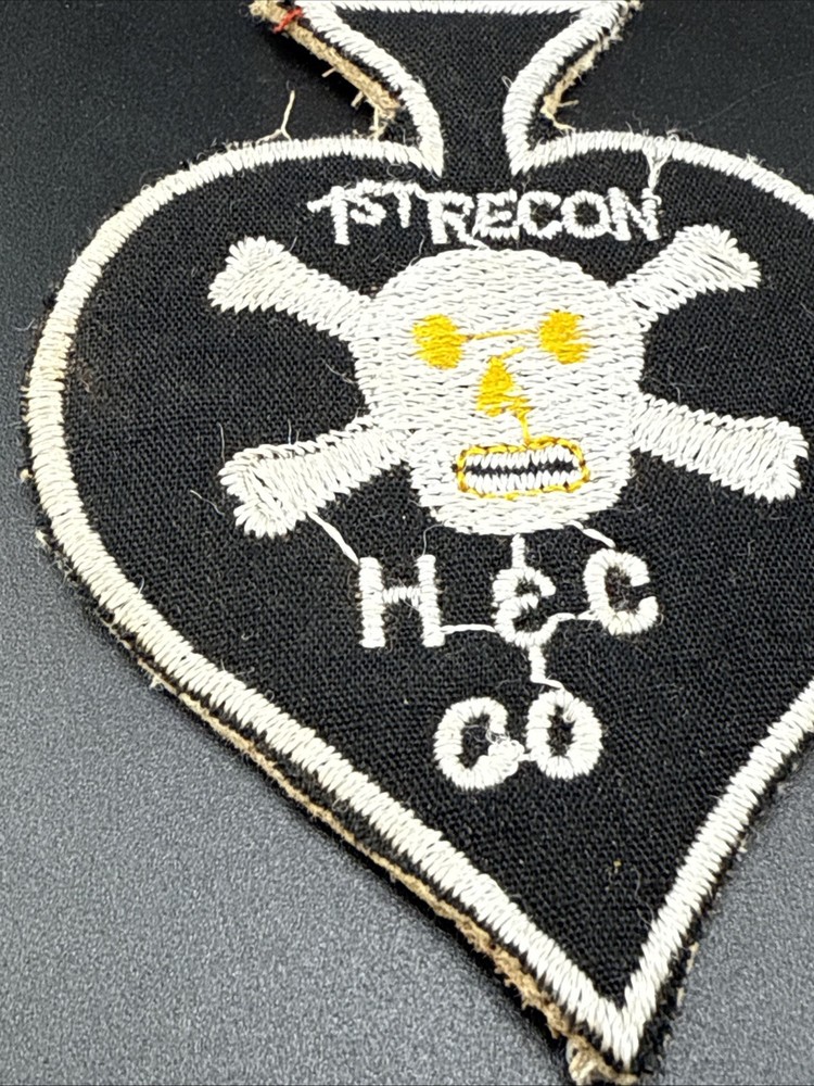 VIETNAM USMC 1ST RECON H&C CO HEADQUARTERS & COMMAND PATCH