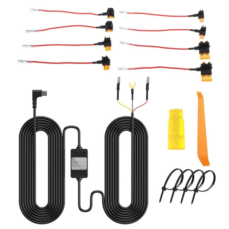 Compacting USB C Dashcam Hardwire Kit for Efficient Car Setups for Dashcam