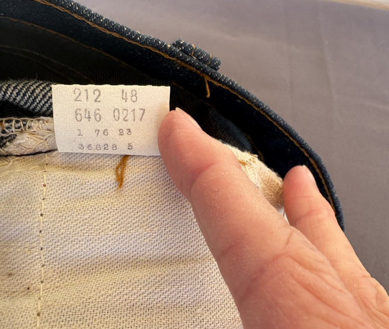 Vtg. Nwt Rare Levis Orange Tab 646 0217 Bell Bottom With Zipper 36X30 Flare Leg