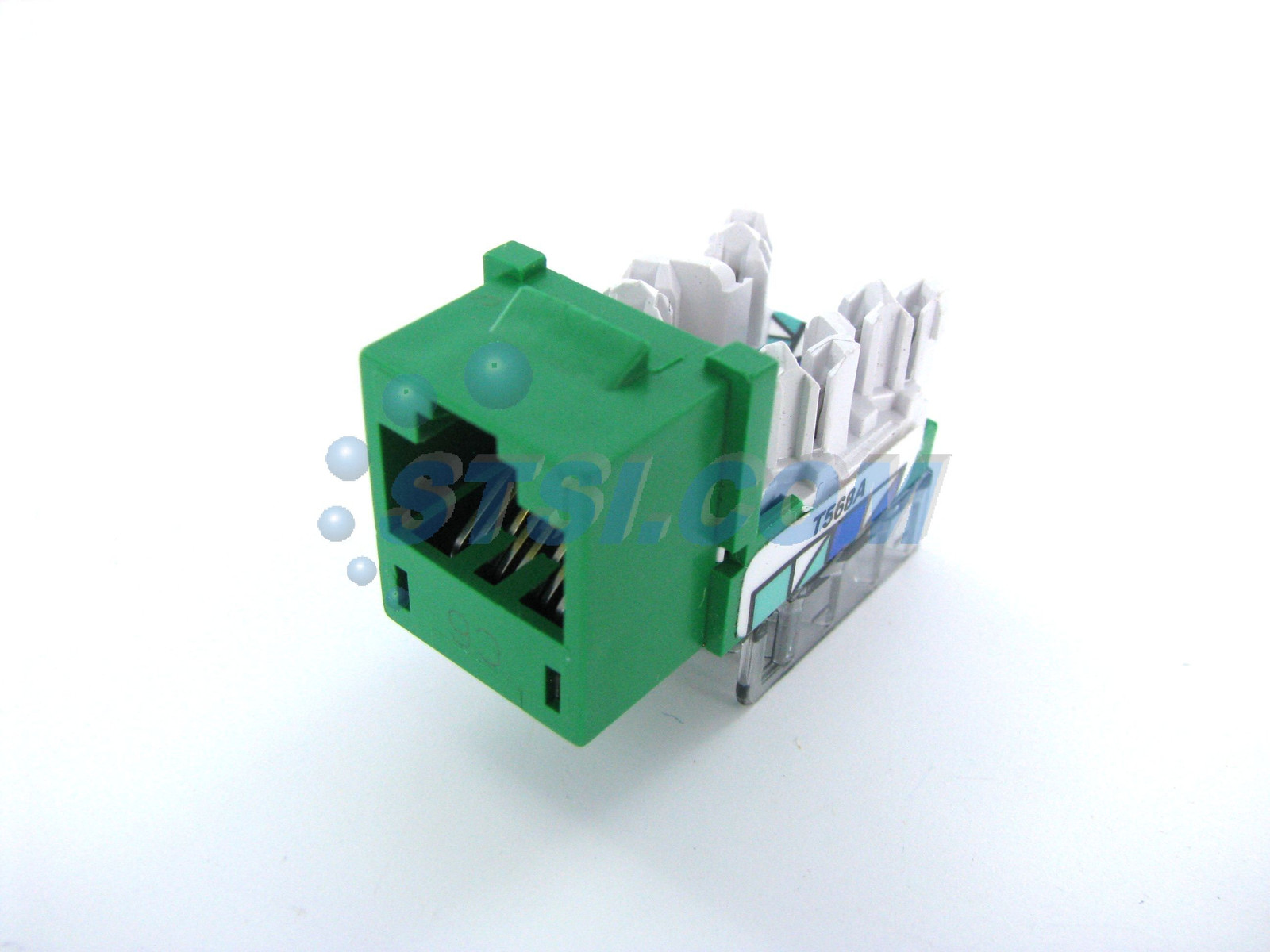 Hubbell HXJ6GN24 XCelerator Cat6 Jack, Green 24-Pack ~STSI