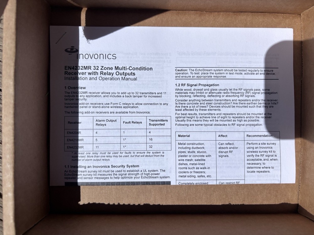 Inovonics EN4232MR Multi-Condition 32 Zone Wireless Receiver