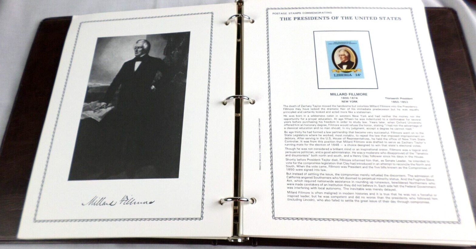 1984 Kenmore "The Presidents of United States" Liberia 39 Stamps &4 Sheets Mint