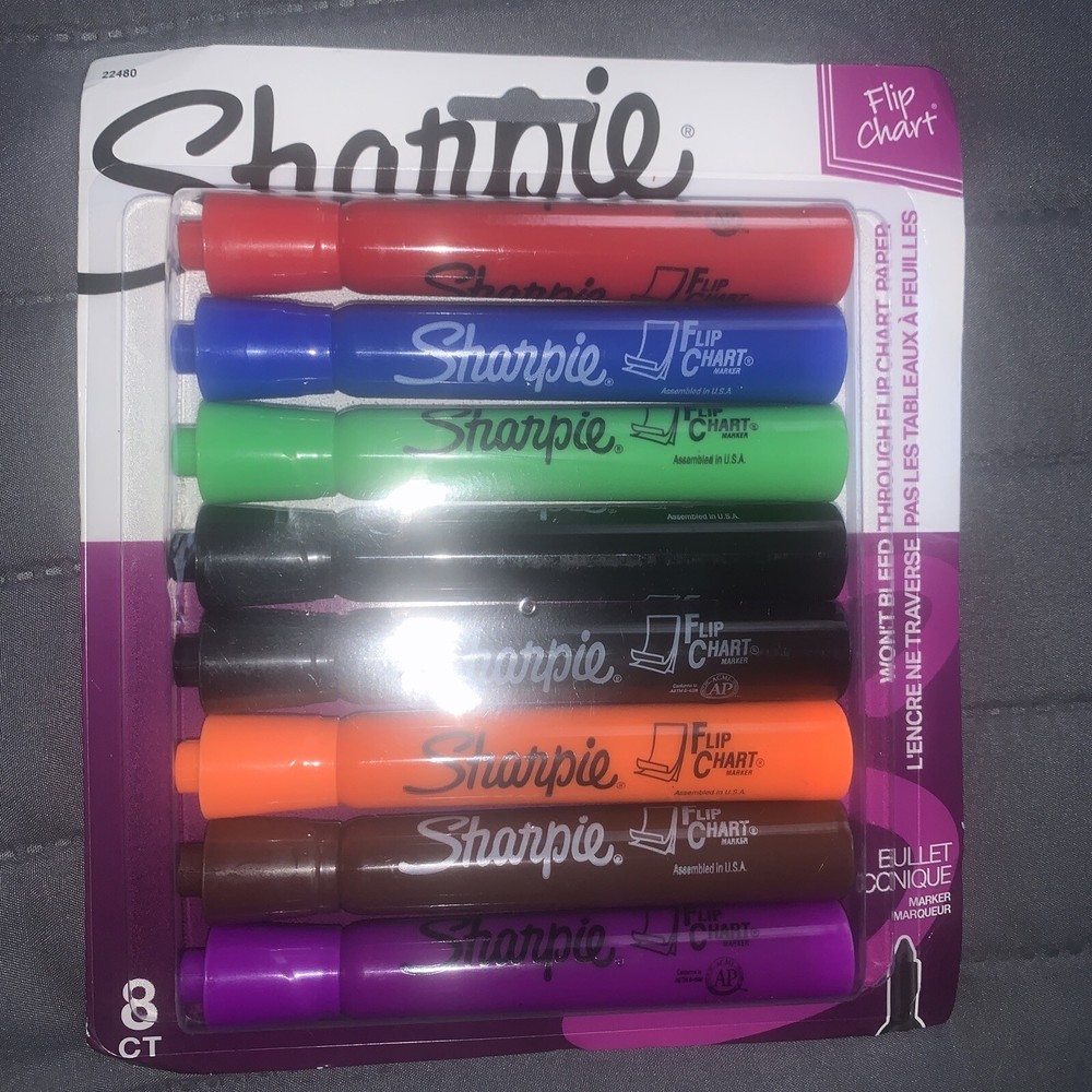 Sharpie Flip Chart Marker Bullet Point 8/PK Assorted 22480PP