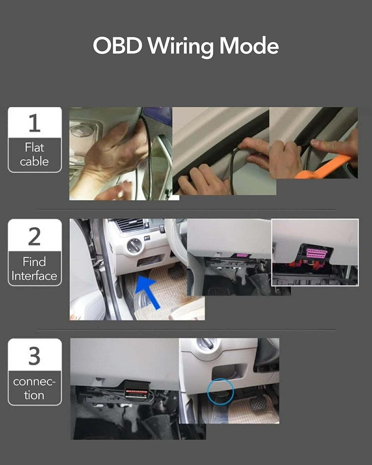 WOLFBOX Hardwire Kit for G840S/G930/G850/G900/I07 Dash Cam, Parking Monitor