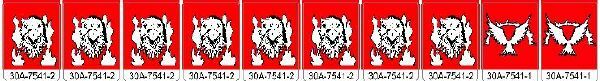 Williams PHOENIX Machine Drop Target Decal Set