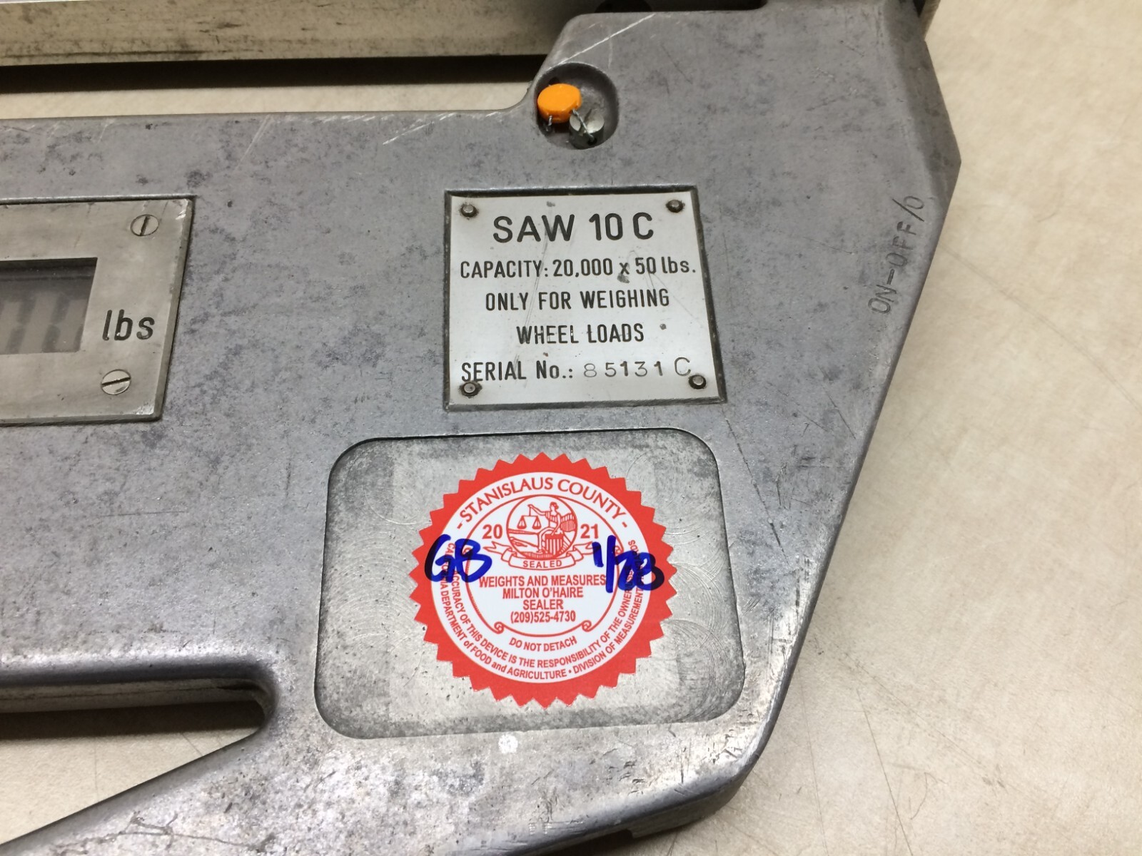 PAT Kruger SAW 10C Digital Wheel Load Scale Truck Axle Weigher