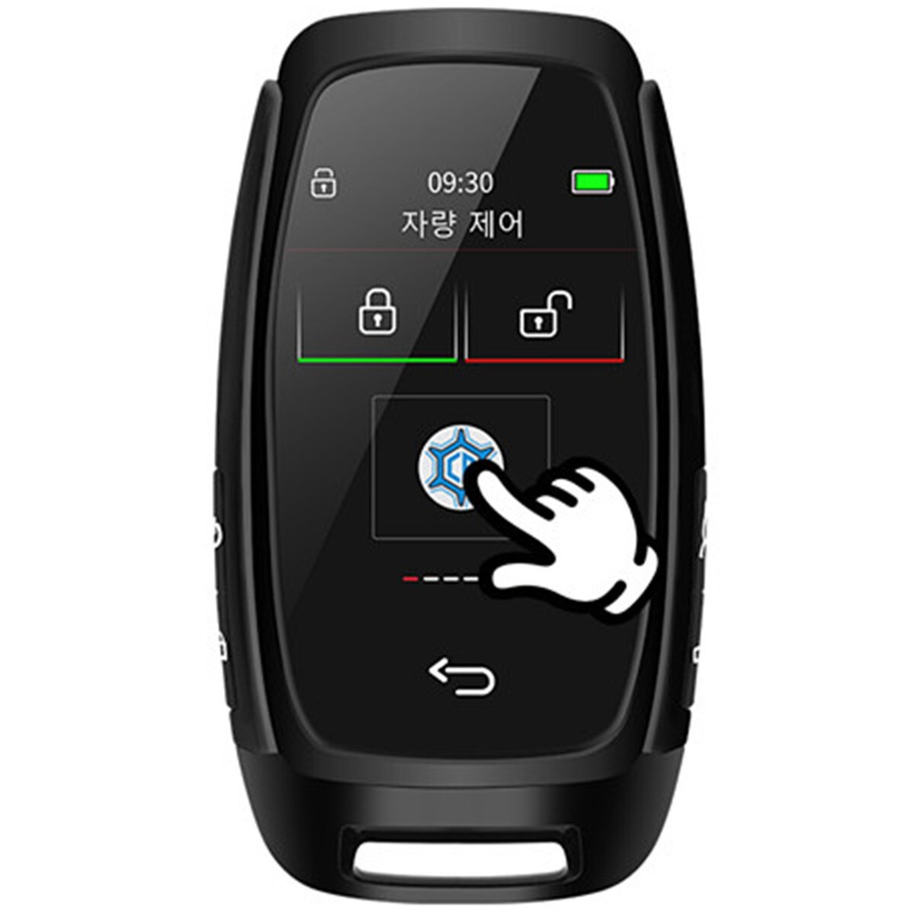 Car Smart Remote Key Digital Touch Screen Display One-button Start Waterproof