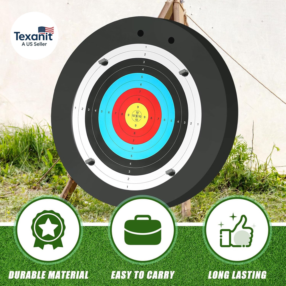 1 Pcs Foam Archery Target for Backyard, High-Density round Archery Bow Target wi
