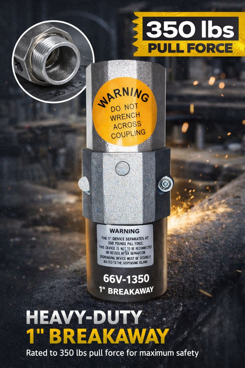 1" BREAKAWAY 66V-1-300 lb Pull Force, Compatible with OPW66V-1300