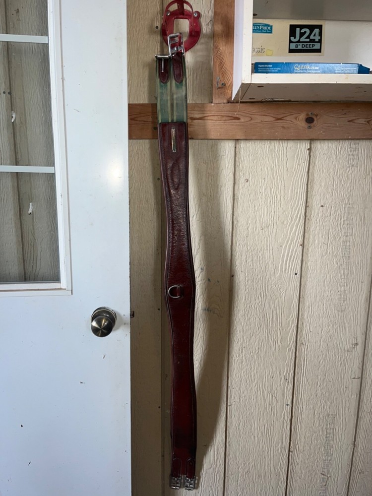 50 inch Brown Leather Devoucoux Girth