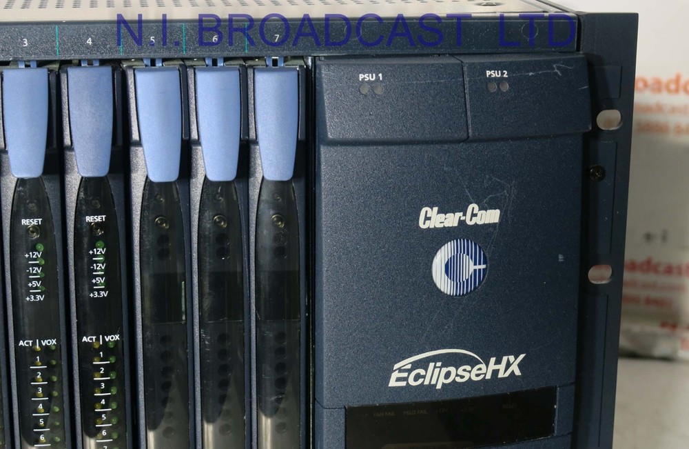 Clearcom Eclipse HX 64x channel intercom and 2x GPI6 modules