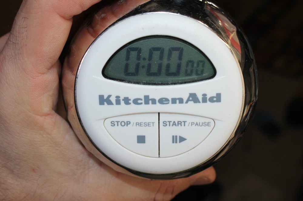 KitchenAid Digital Kitchen Timer Easy to Read Series white/Chrome WORKS 2 button