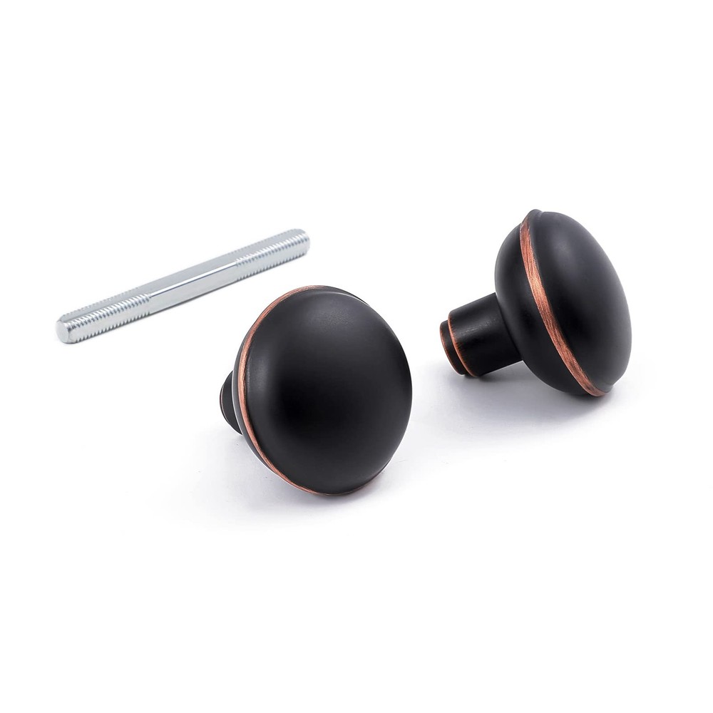 Antique Door Knobs Set, Vintage Style Interior Hardware, Spindle, Black