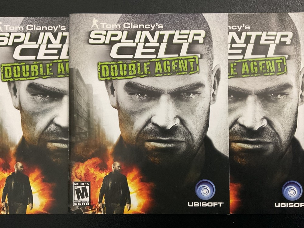Tom Clancy's Splinter Cell Double Agent PS3 PlayStation Instruction Manual Only